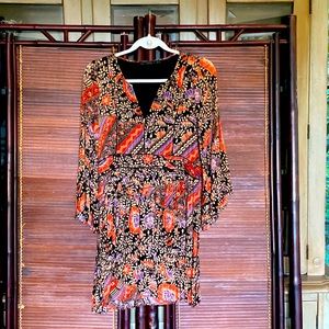 Beautiful quilted multi color floral dress